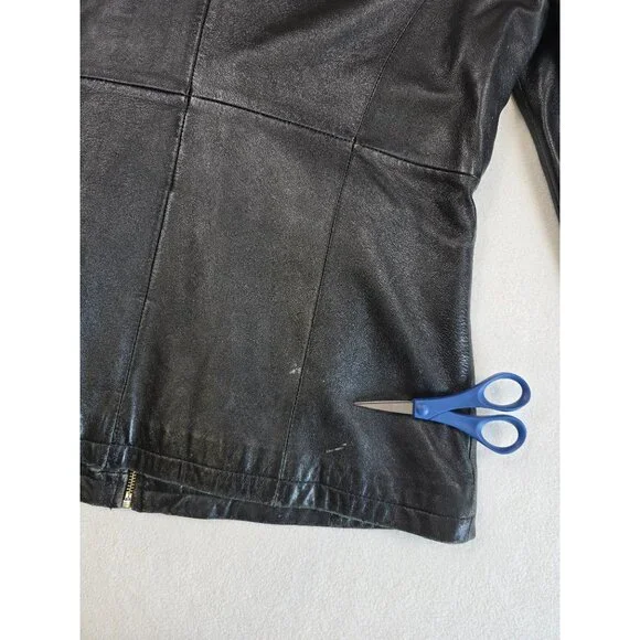 Pelle Studio Wilsons Black Leather Jacket With Thinsulate Womens M - Picture 7 of 7